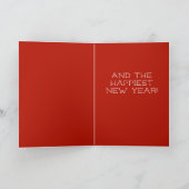 Cartes Pour Fêtes Annuelles Pin de Noël simple et joyeux (Intérieur)