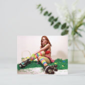 Cartes Pour Fêtes Annuelles Pin de Pâques (Debout devant)