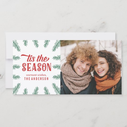 Cartes Pour Fêtes Annuelles Pin d'hiver | Vacances (Devant)