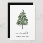 Cartes Pour Fêtes Annuelles Pin simple (Devant / Derrière)