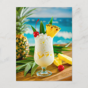 Cartes Pour Fêtes Annuelles Pina Colada - Classique tropicale