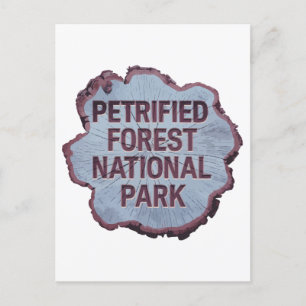 Cartes Pour Fêtes Annuelles Pinceau d'arbre du parc national de la Forêt pétri
