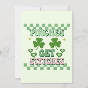 Cartes Pour Fêtes Annuelles Pincements obtiennent des points de suture Funny S