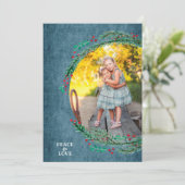 Cartes Pour Fêtes Annuelles Pine Christmas Photo (Debout devant)