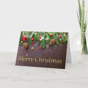 Cartes Pour Fêtes Annuelles Pine Cone Noël
