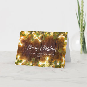 Cartes Pour Fêtes Annuelles Pine de Noël cônes Entreprise Salutation rustique