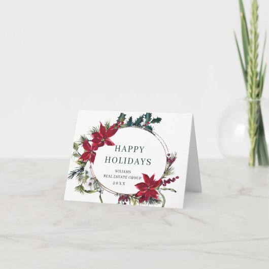 Cartes Pour Fêtes Annuelles Pine de Noël cônes Entreprise Salutation rustique (Devant)