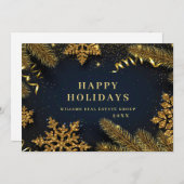 Cartes Pour Fêtes Annuelles Pine de Noël cônes Entreprise Salutation rustique (Devant / Derrière)