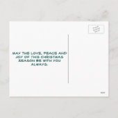 Cartes Pour Fêtes Annuelles Pine de Noël cônes et ciel étoilé (Dos)