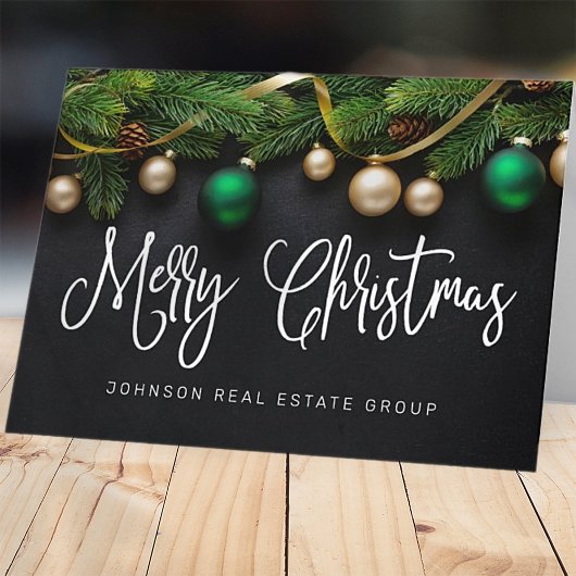 Cartes Pour Fêtes Annuelles Pine de Noël Joyeux Noël