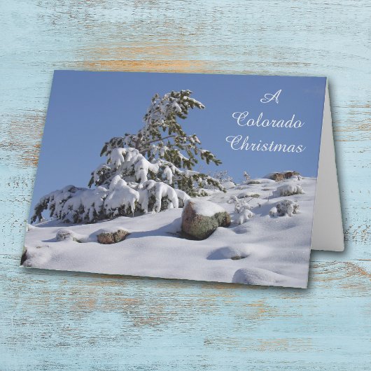 Cartes Pour Fêtes Annuelles Pine d'hiver Colorado