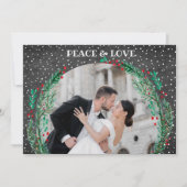 Cartes Pour Fêtes Annuelles Pine on Black Christmas (Devant)