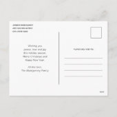 Cartes Pour Fêtes Annuelles Pine Wreath avec vacances de Noël Holly (Dos)