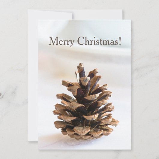 Cartes Pour Fêtes Annuelles Pinecone (Devant)