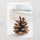 Cartes Pour Fêtes Annuelles Pinecone (Devant / Derrière)