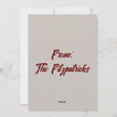 Cartes Pour Fêtes Annuelles Pinecones vintages Joyeux Noël (Dos)