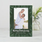 Cartes Pour Fêtes Annuelles Pines Branches de Noël Photo (Debout devant)