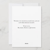 Cartes Pour Fêtes Annuelles Pingouin Aquarelle Joyeux Noël Joyeux (Dos)