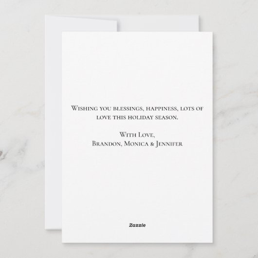 Cartes Pour Fêtes Annuelles Pingouin Aquarelle Joyeux Noël Joyeux (Dos)