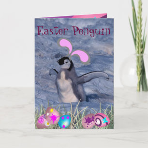 Cartes Pour Fêtes Annuelles Pingouin de Pâques