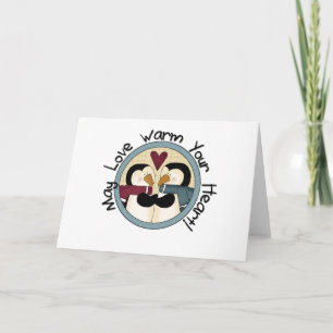 Cartes Pour Fêtes Annuelles Pingouin Love T-shirts et cadeaux de vacances