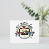 Cartes Pour Fêtes Annuelles Pingouin Love T-shirts et cadeaux de vacances (Debout devant)