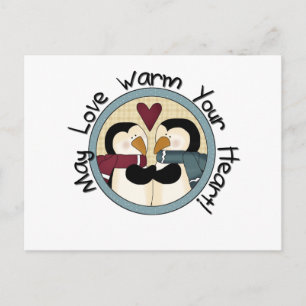 Cartes Pour Fêtes Annuelles Pingouin Love T-shirts et cadeaux de vacances