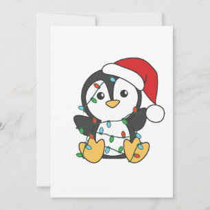 Cartes Pour Fêtes Annuelles Pingouin Noël Animaux d'hiver Pingouines de vacanc