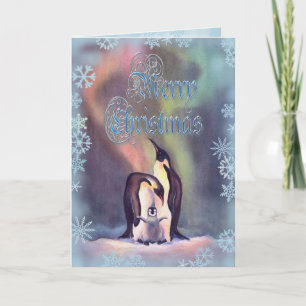 Cartes Pour Fêtes Annuelles PINGOUINS de JOYEUX NOËL par SHARON SHARPE