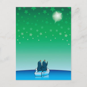 Cartes Pour Fêtes Annuelles Pingouins de Noël