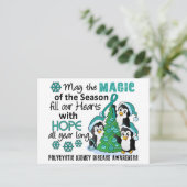 Cartes Pour Fêtes Annuelles Pingouins de Noël PKD (Debout devant)