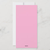 Cartes Pour Fêtes Annuelles Pink Cabbage Rose Tea  (Dos)