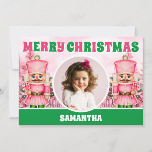 Cartes Pour Fêtes Annuelles Pink Christmas Nutcracker kids