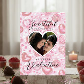 Cartes Pour Fêtes Annuelles Pink Heart Lollipops Valentine