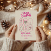 Cartes Pour Fêtes Annuelles Pink Nutcracker Coquette Christmas