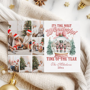 Cartes Pour Fêtes Annuelles Pink Nutcracker Noël 6 Photo Wonderland Gl