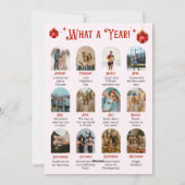 Cartes Pour Fêtes Annuelles Pink & Red Bow Année d'examen Noël (Dos)