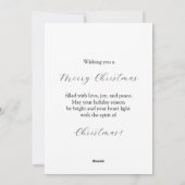 Cartes Pour Fêtes Annuelles Pins dans un village calme (Dos)