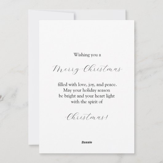 Cartes Pour Fêtes Annuelles Pins dans un village calme (Dos)