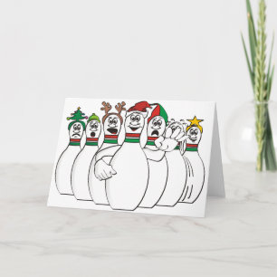 Cartes Pour Fêtes Annuelles Pins de bol de Noël