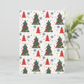 Cartes Pour Fêtes Annuelles Pins étoilés de Noël (Debout devant)