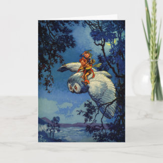 Cartes Pour Fêtes Annuelles Pipkin l'Elf Vintage Enfants Livre Imaginaire Art