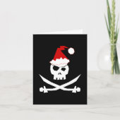 Cartes Pour Fêtes Annuelles Pirate Père Noël (Devant)
