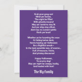 Cartes Pour Fêtes Annuelles Pirate Squelette Effrayant Halloween (Dos)