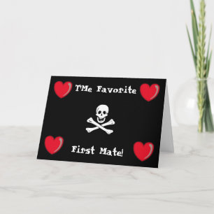 Cartes Pour Fêtes Annuelles Pirate Valentine
