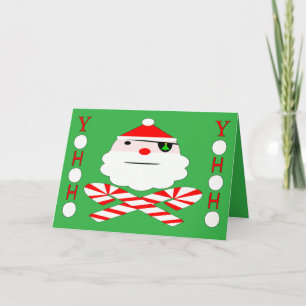 Cartes Pour Fêtes Annuelles pirate yohoho père Noël
