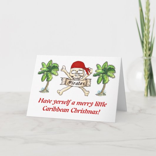 Cartes Pour Fêtes Annuelles Pirate's Caribbean (Devant)