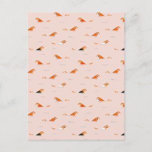 Cartes Pour Fêtes Annuelles Piscine d'été Abstraite de voies