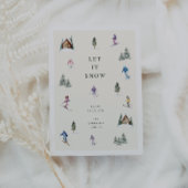 CARTES POUR FÊTES ANNUELLES PISTES D'HIVER