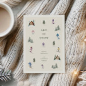 CARTES POUR FÊTES ANNUELLES PISTES D'HIVER